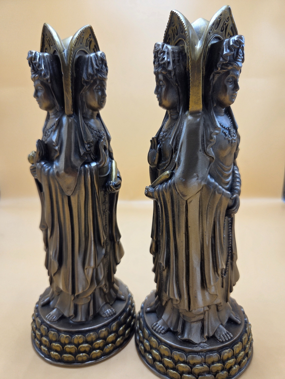 Three Sided Bodhisattva Kuan Yin Statue